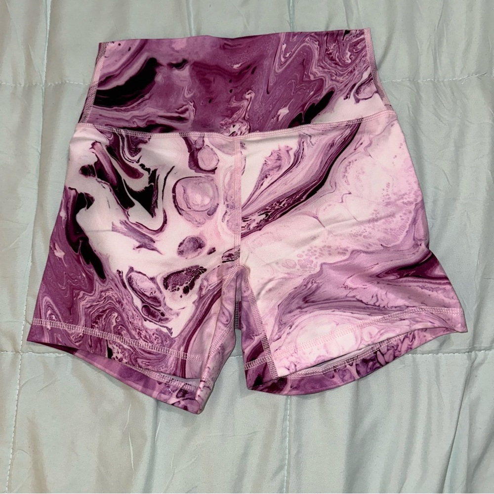 Effortless Classic Shorts- Purple marble size XS